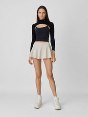 KNITTED UV CROP TOP